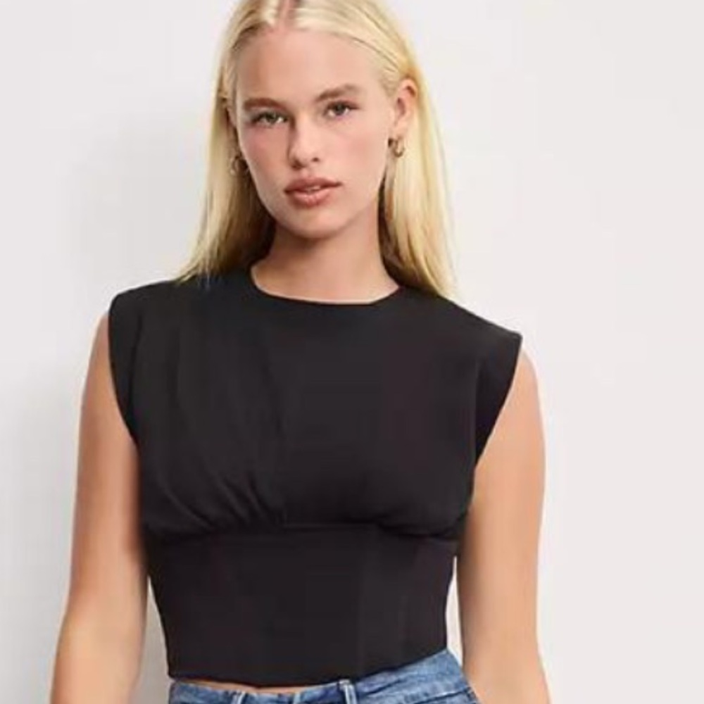 Good American Women's Sleeveless Corset Top,